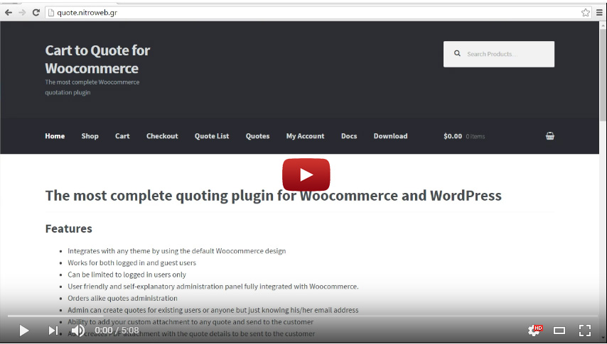 Cart to Quote for Woocommerce - 1